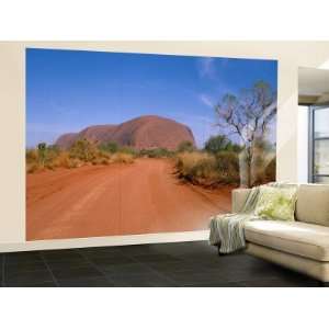    Desert Road and Ayers Rock, Australia , 96x144