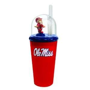  of 2 NCAA Ole Miss Rebels Animated Mascot Childrens Drinking Cups 