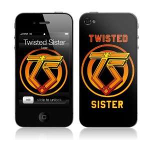   Skins MS TSIS10133 iPhone 4  Twisted Sister  Logo Skin Electronics