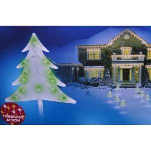 Holiday Living   5 Twinkle Shimmering Christmas Pathway Driveway Tree 