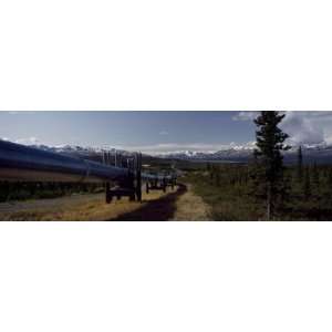  Passing Through a Landscape, Trans Alaskan Pipeline, Alaska, USA 
