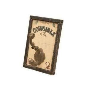  COWGIRL western towel coat hat WALL HOOK home decor