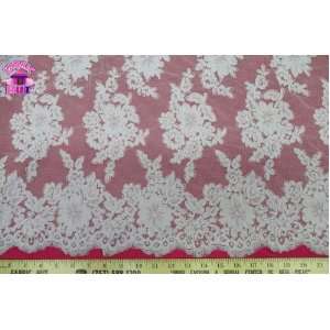   Alencon Lace Remembrance Fabric By The Yard Arts, Crafts & Sewing