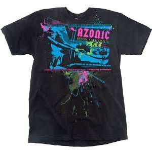 Azonic Roller Girl Mens Short Sleeve Sportswear Shirt   Black / Large