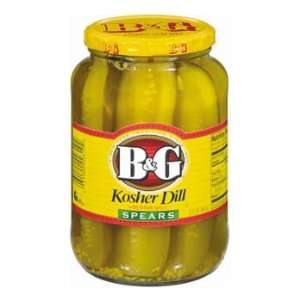 Kosher Dill Spears with Whole Spices Pickles 32 oz  