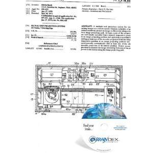  NEW Patent CD for PLURAL UNIT PROJECTION SYSTEM 