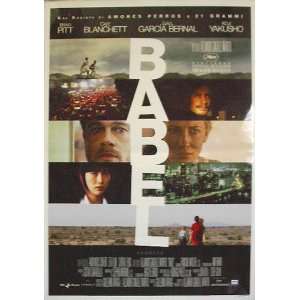  BABEL   BRAD PITT   ITALIAN MOVIE POSTER   MINT(Size 27 