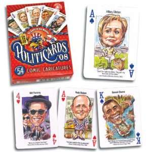  Caricature Politicards Political Figures Card Deck 