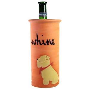   Coated Wheaten Terrier Dog Clay Whine Wine Cooler
