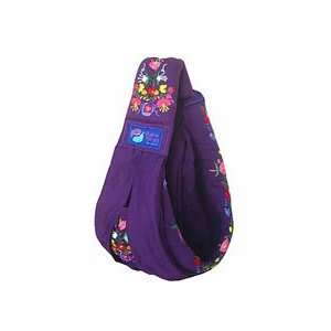  Baba Slings Embroidered Baby Carrier, Purple Baby