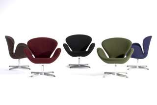Arne Jacobson’s Swan Fabric Lounge Chair CH7221  