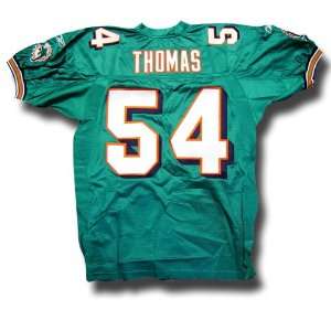  Zack Thomas #54 Miami Dolphins Authentic NFL Player Jersey 