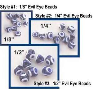  Evil Eye Glass Beads (Spacers) Arts, Crafts & Sewing