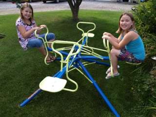Twirl   Go   Round 4 Seat Model Kids Merry Go Round Outdoor Toy Ride 