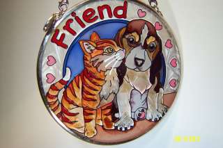AMIA Stained Glass Suncatcher Friend Small Circle 682591067978  