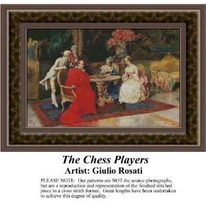 The Chess Players, Cross Stitch Pattern PDF  