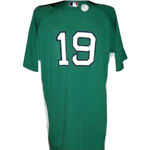 Josh Beckett #19 2008 Red Sox Game Used Green Alternate Jersey(50 