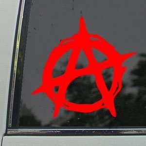  Christian Anarchy Symbol Red Decal Truck Window Red 