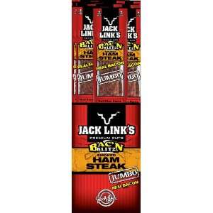 Jack Links Bacon Steaks, 2 Ounce (Pack of 12)  Grocery 