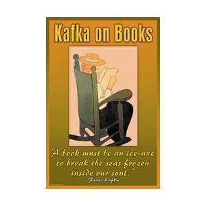  Kafka on Books 20x30 poster