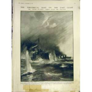  Ww1 Hodgson Warship Smoke Blanket Halcyon Print 1914