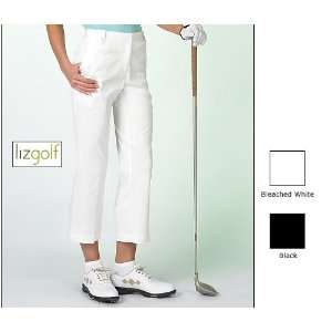  Liz Golf Flat Front Cropped Pants (ColorBleached White 