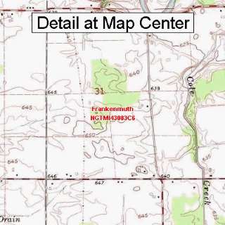  USGS Topographic Quadrangle Map   Frankenmuth, Michigan 