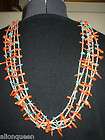 rare old sponge coral heishi turquoise 5 strand necklac $ 377 54 14 % 