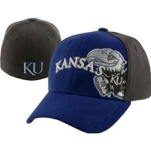  Kansas Jayhawks Youth Royal Audible Flex Hat Sports 