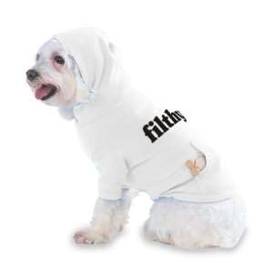  filthy Hooded (Hoody) T Shirt with pocket for your Dog or 