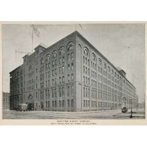  1893 Print New York Biscuit Company Building NYC City 