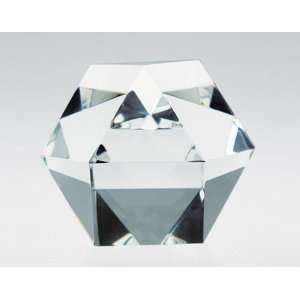  Crystal Hexagon Paperweight