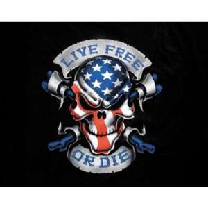  Lethal Threat Live Free or Die T Shirt X Large Black 