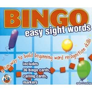  Bingo Easy Sight Words Gr K 2 Toys & Games