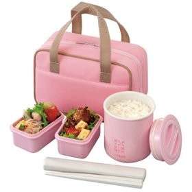 Japanese Lunch Box Set Tiger Lunch thermos PINK LWY  