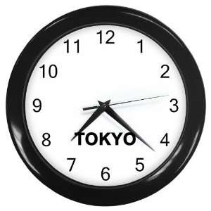 Tokyo Timing Wall Clock (Black)