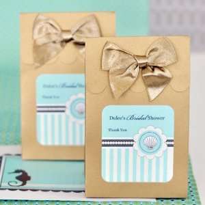  Personalized Beach Themed Candy Bags (2 Sets of 12 