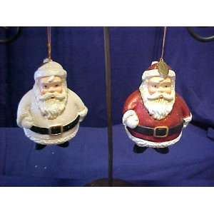   Sale white Santa Claus piggy bank ornament 4 x 5 1/2