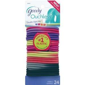  Goody Ouchless Elastic, Double Dare Me, 4 mm, 24 Count 