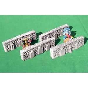  Grave Stone Walls (4) 28mm Miniature Terain Toys & Games