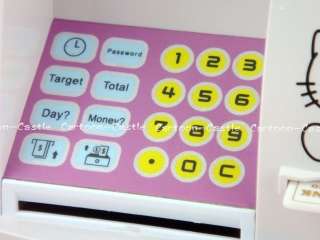 Hello Kitty Mini ATM Piggy Bank Money Case Pink  
