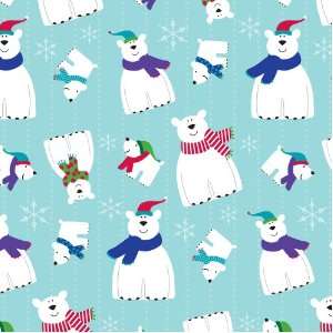  Wrap Company Jumbo Roll of Premium Whimsical Wonder Gift Wrap, Polar 