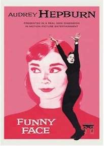 POSTER ~ AUDREY HEPBURN FUNNY FACE MOVIE ARC TRIOMPHE  