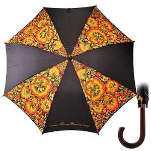  Black Khokhloma Umbrella 