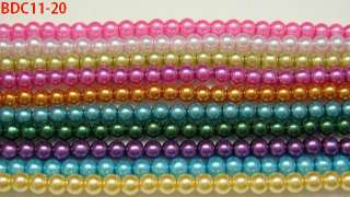  4mm WHOLESALE Imitation Pearl Glass Round Charm Loose Beads BDC11 20