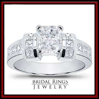 50 carat Fashionable Radiant Cut Diamond Engagement Ring in 18k 