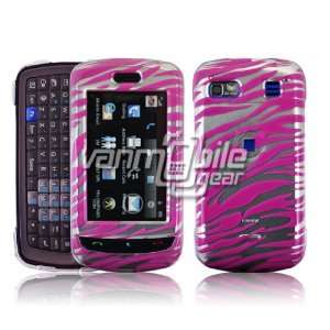PINK SILVER ZEBRA PRINT DESIGN + LCD SCREEN PROTECTOR + CAR CHARGER 