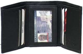 Genuine Leather Lambskin Tri Fold Wallet Canada Flag # 4283  