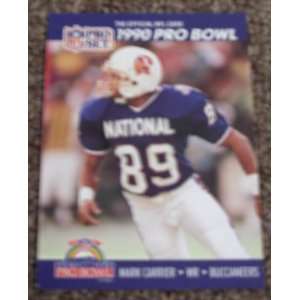  1990 Pro Set Mark Carrier # 384 NFL Football Pro Bowl Card 
