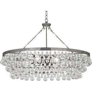 Robert Abbey S1004 Bling   Six Light Large Chandelier, Polished Nickel 